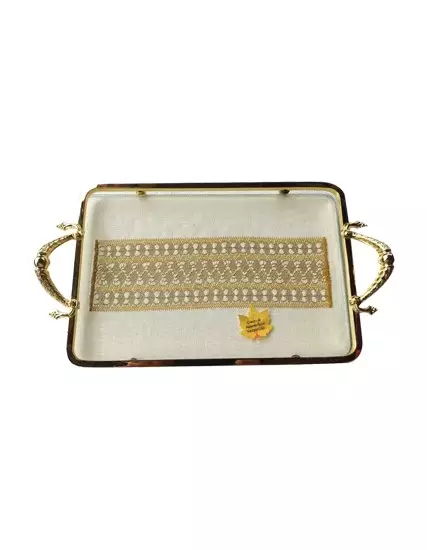 Çınarcık İşi Handmade Tray (on Kutnu Fabric) PGI