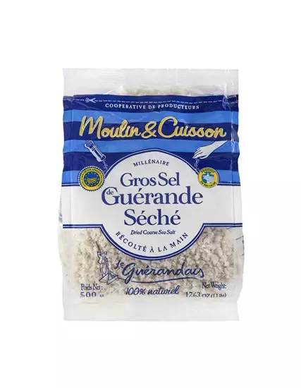 Le Guerandais Dried Sea Salt for Grinders 500g