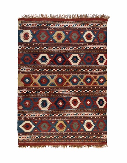 Antique Kazakh Kilim 100+ Age 128 x 176 cm