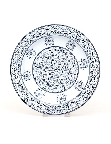 Iznik Ceramic Plate with 'Golden Horn' Design PDO