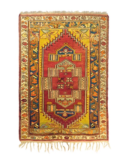 Hand Woven Milas Rug Early 20th Century 114 x 160 cm