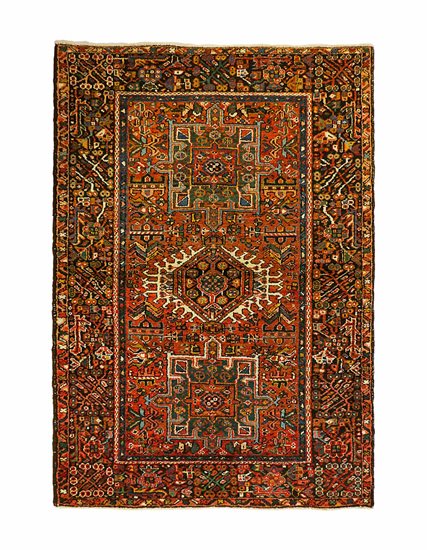 Hand-Knotted Karaca Heriz Carpet 105 x 145 cm