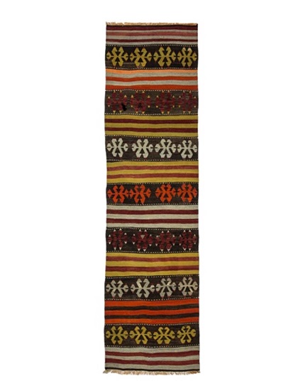Hand Woven Konya Runner Kilim 324 x 187 cm (10.8 x 2.11 feet)