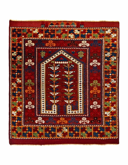 Antique Avunya Rug 100+ Age 97 x 110 cm