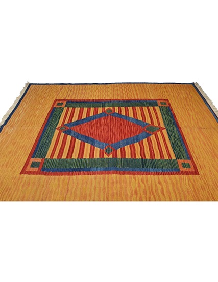 Hand Woven Special Production Root Dye Wool Rug 211 x 179 cm