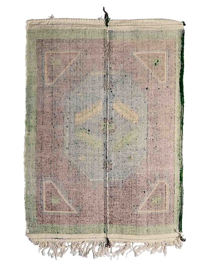 Hand Knotted Obruk Primitive Rug 111 x 157 cm Cotton & Wool
